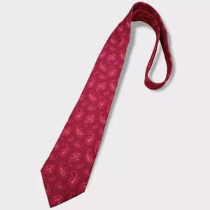 ETRO LA NUOVA TRADIZIONE Burgundy Paisley Silk LUXURY Tie ITALY